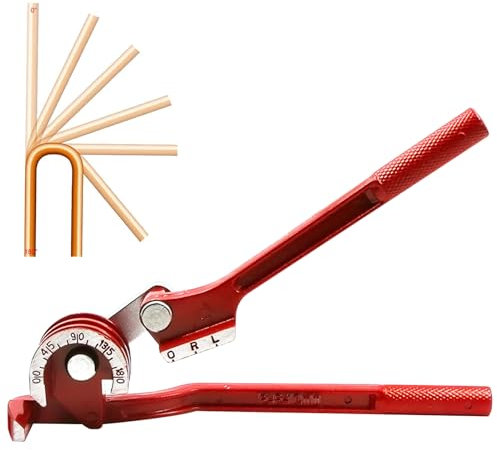Biegezange (3-in-1), Rohrbieger von Kupferrohren und Bremsleitungen, Rohrbiegewerkzeug, Pipe Bender, 0-180 Grad Rohrbiegegerät, Manuelle Rohrbiegemaschine, für Rohre aus Kupfer, für 6 8 10mm Kupfer