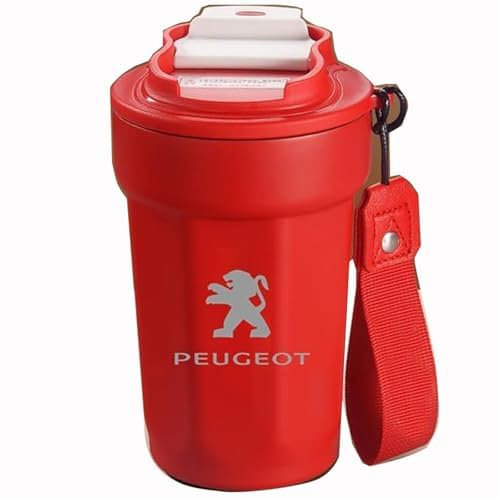 JHGFGFFVV Thermobecher, für Peugeot Rifter 5-Seater 2019+ Kaffeetasse Thermobecher für Unterwegs Umweltfreundlich tragbarer Thermobecher,E