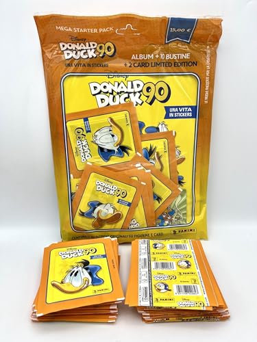 manuelkant Starter Album + 50 bustine di figurine sigillate per la raccolta di Donald Duck 90