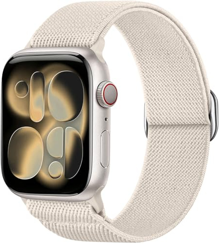 Ynitec Solo Loop ersättningsarmband kompatibelt med Apple Watch armband 38 mm 40 mm 41 mm 42 mm 44 mm 45 mm 46 mm 49 mm, nylon elastiskt flätat band för iWatch Series 11 10 9 8 7 6 5 4 3 2 1 SE Ultra