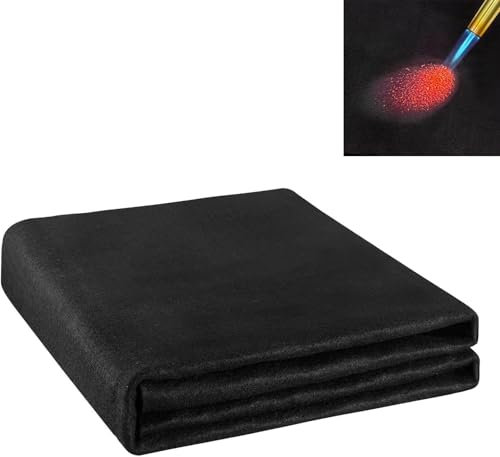 Tapis de protection thermique en feutre de carbone, 100 x 100 cm, tapis ignifuge, résistant à la chaleur jusqu'à 982 °C, tapis résistant à la chaleur pour barbecue, camping, soudure, cheminée, pelouse