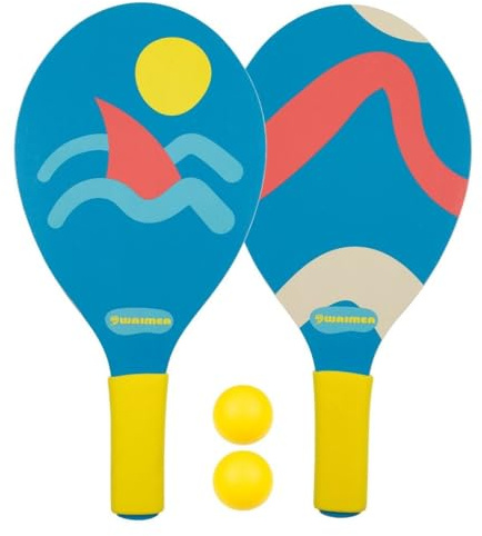 Waimea Beachball Set - für 2 Personen (Blau/Gelb)