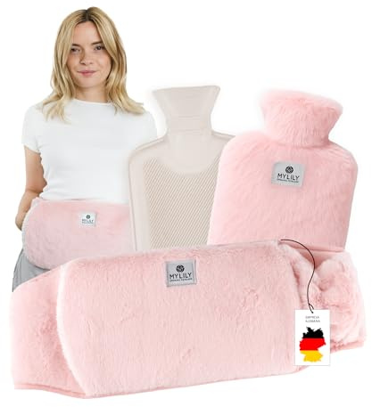 MYLILY | cintura per borsa dell'acqua calda mestruale | borsa acqua calda peluche | bottiglia di acqua calda | cintura scalda schiena e mestruazioni