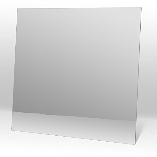 uDecor Glassless Shatterproof Mirror Ceiling Tiles - 2FT x 2FT, Box of 10, Silver - Durable Acrylic Mirror Tiles for Modern Elegance and Lightweight Ceiling Transformation
