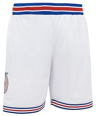 CNALLAR Men's Basketball Shorts Space Movie Basketball Shorts White/Black, White, Medium