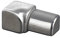 HORI® Fliesenprofil Quadroprofil aus Edelstahl I Fliesenabschlussprofil, Eckprofil, Kantenschutz, Langlebiges Fliesenprofil I Stück à 2,50 m I Höhe: 11.00 I gebürstet