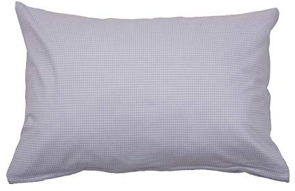 Kissenbezug 20x30 cm Karo 2x2 mm Hellblau Baumwolle - Kariert, Reißverschluss, Kissenhülle, Deko, Qualität Made in EU