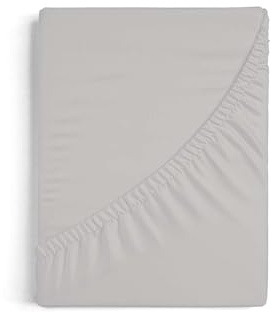 Burrito Blanco Spannbettlaken, 150 cm breite Betten, 100% Baumwolle, Design A8, Grau (150 x 190/200 cm)