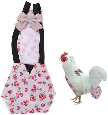 Chicken Diapers,Duck Diapers,Pet Chicken Diapers,Adjustable Waterproof Reusable Duckling Diapers Goose Clothes,Pet Diapers for Poultry Chicken Ducks Goose,Duck Supplies(S)
