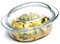 NUTRIUPS Oval Glass Casserole Dish With Lid Oven Proof, 1.6L Small Oven Dish with Lid, Microwavable Glass Dish with Lid