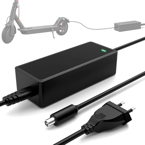 Mezelon 42V 2A Chargeur Trottinette Electrique pour Xiaomi M365, Pro, Pro 2, Mi 3, 1s, Chargeur Trottinette Ninebot Max G30 ES1 ES2 ES4 ES3 E22E E25E E45E, Chargeurs pour Batterie au Lithium 36V