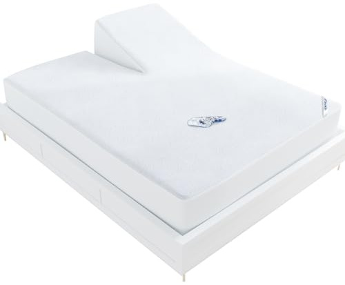 Split Head King Size Mattress Protector Waterproof,for Adjustable Bed, 34 Top Split from Head,Smooth Top,Breathable Skin Friendly and Noiseless Fitted Sheet,Viscose Terry Mattress Cover