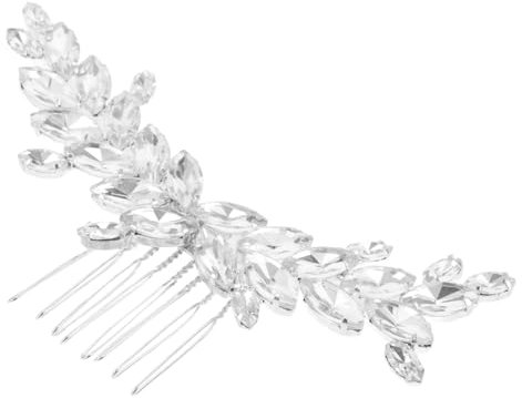 COLLBATH Haarkämme Mit Strass Für Braut Hochzeit Seitliche Haarspangen Silber Elegante Accessoires