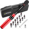 ATsafepro Drehmomentschlüssel 1-25 Nm，1/4'' Drehmomentschlüssel Fahrrad Set mit 11 Bits,10cm Verlängerung, 3/8''Adapter, ±3% Genauigkeit, 72-Zahn-Dual-Direction für Fahrrad, Motorrad
