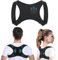 Correttore Posturale, Postura Schiena Uomo Donna Regolabile e Traspirante Busto Correttore Posturale Prevenzione del Dolore Fascia Posturale Spalle e Schiena per Raddrizza Schiena e Spalle (Nero, S-M)