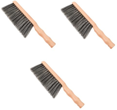 DEARMAMY 3 Piezas Cepillo para Limpiar Chimeneas Limpieza Pequeño Escoba De Chimenea Cepillo De Escoba Depuración Polvo Interior Exfoliante para Limpiar Bench Madera