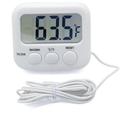 Thermomètre de piscine, Nouveau mini thermomètre à sonde numérique LCD for aquarium et cave à vin