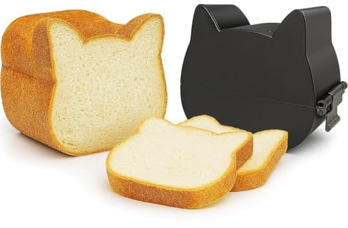 Teglia per pane a forma di gatto, in acciaio alluminato, antiaderente, per torte e pagnotte, adatta al forno