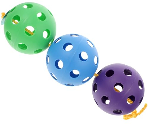 ifundom Bola Educativa para 9 Agujeros Pequeña Plástico Resistente Colores Fríos Azul Verde Morado Juguete de Pelota Interesante para Bebés y Juegos de Desarrollo Temprano