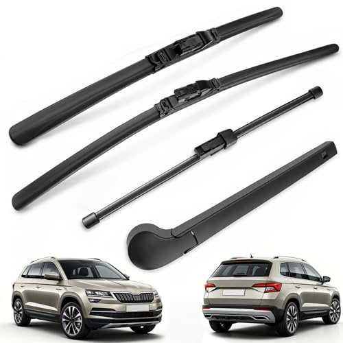 Juego de Limpiaparabrisa Delantero y Trasero con Skoda Karoq NU7 2017-2022
