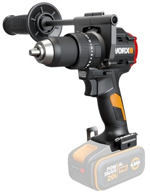 WORX Perceuse à percussion Brushless 20V 85 Nm WX356.9 | Moteur Brushless, couple 85 Nm, mandrin métal 13 mm et compatible PowerShare