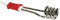 Ehlers TS 104 Sicherheits-Tauchsieder, 27,5 cm, ca. 1000 W, rot/weiß/Silber (3 Stück)