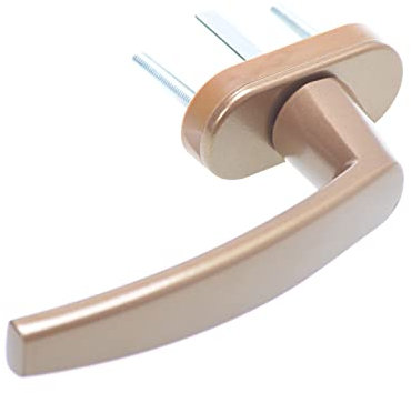 Aqbau® Fenstergriff Aluminium Gold Material - Aluminium/Kunststoff Grundfarbe - Gold
