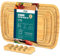 Tagliere in Bambù Legno Cucina: YISH Taglieri in Bambù con Scanalatura Del Succo Facile da Pulire Tagliere in Bamboo Massiccio Professionale set di 3-38x25cm 33x20cm 25x15cm per Carne Formaggio