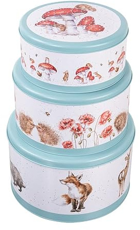 Wrendale Designs by Hannah Dale - The Country Set Cake Tin Nest - 250mm, 225mm & 195mm diameter