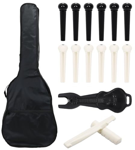 ZBHDEYG 1 Stück Reisegitarrentasche, 15 Stück Gitarrenzubehör, Akustikgitarrenkoffer, Gitarren-Performance-Tasche, wasserdichte Gitarrentasche, Gitarrenschutztasche