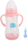 Biberon en Verre D'alimentation pour bébé, Biberon D'allaitement de 240 Ml pour Nourrissons et Nouveau-nés avec Poignée en Silicone, Anti-colique