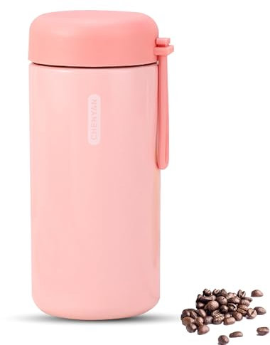 300ml Insulated Water Bottles with Wide Mouth,Stainless Steel Metal Bottle with Leak Proof Lids - Great for Work, Travel/Men, Women (Pink)