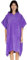 PUMA Badeponcho Damen und Herren - Unisex Bademantel - Badetuch mit Kapuze - purple - Gr. L/XL