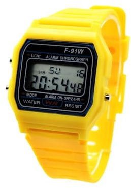 BDM Casiopea svart klassisk digital armbandsur för män och kvinnor, pojkar och flickor med väckarklocka. födelsedagspresent