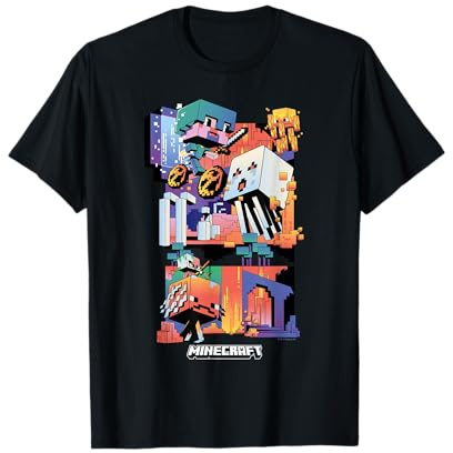 Minecraft Fun Playful Colorful World Big Chest Poster T-Shirt