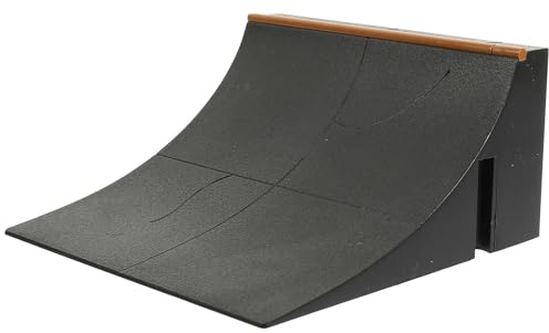 INOOMP Rampa per Fingerboard in Plastico Nero, Accessorio Creativo per Skatepark Mini, per Bambini, Migliora la Comunicazione le Relazioni Familiari