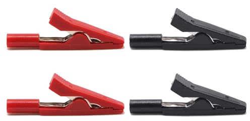 4 morsetti a coccodrillo resistenti alla ruggine con forti impugnature per connessioni elettriche affidabili applicazioni ingegneristiche connessione elettrica sicura