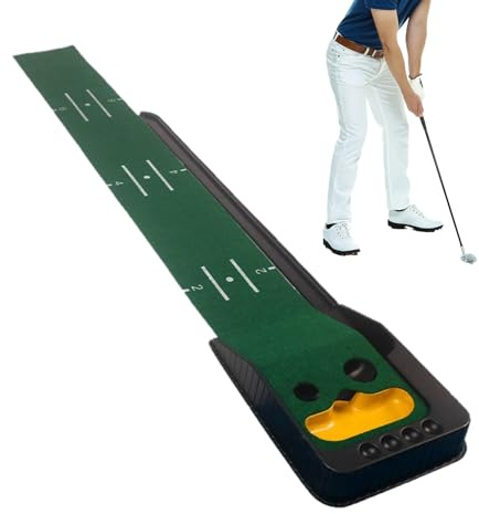 Tappetino da Putting per Interni,Tappeto green per allenamento di colpi da golf - Tappetino per l'Allenamento Golf,per Uso in Giardino, Esterno, Prato, Interni, Casa, Palestra Domestica