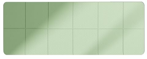 Alfombra plegable de yoga | Alfombra ligera para viajes | Ejercicio | descalzo para hombres, entrenamiento en casa, fitness, gimnasio, yoga, 72 x 24 x 01 pulgadas