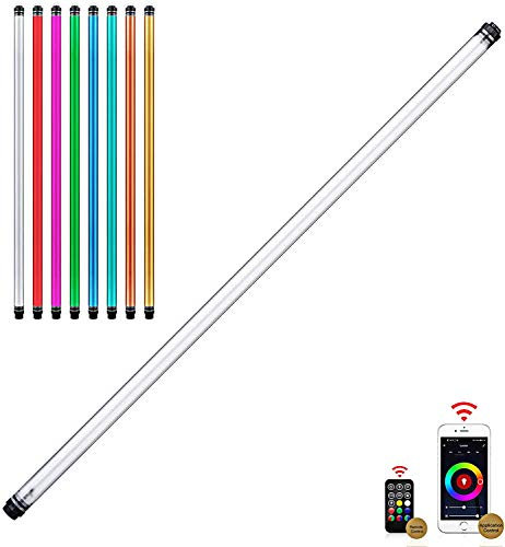 LUXCEO P120 RGB Lampe vidéo à LED 3000-5750K Lumière Vidéo LED 1350lm,12 Modes d'éclairage CRI>95 IP68 étanche,10400mAh Batterie intégrée,120cm Photographie Studio Vidéo Films lumière de Mariage