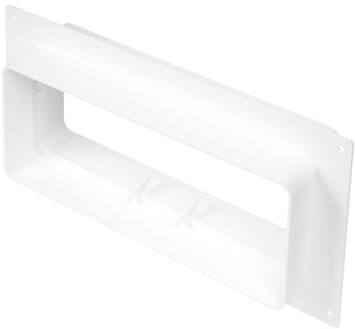 Vent Systems Bride de raccordement rectangulaire 220 x 90 mm – Plaque de raccordement pour conduit de ventilation pour refroidissement, chauffage, ventilation, CVC
