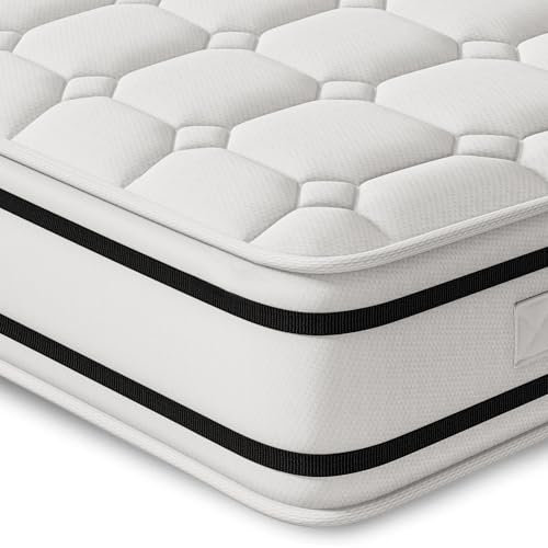 Vesgantti H4 20cm Höhe Matratze 140x200cm Orthopädische 7-Zonen-Tonnen-Taschenfederkern-Matratze Öko-Tex Zertifiziert Mittelfest Taschenfederkernmatratzen Kaltschaummatratze