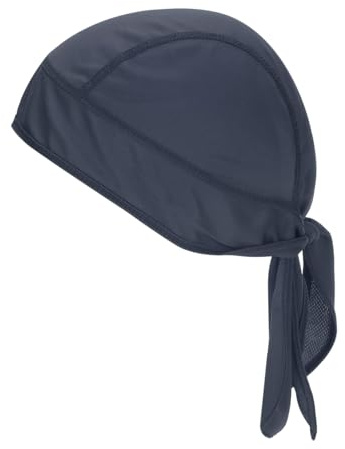 PATIKIL Sweat Wicking Cap, Skull Cap Football for Men Dew Rags Breathable Cooling Helmet Liner Bandana for Cycling Running Sports Hat, Navy Blue
