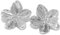XFSRG Silber Ohrstecker Kirschblüten-Ohrringe für Damen Statement-Ohrringe Boho Blume Blütenblatt Tropfen Ohrringe Vintage Ohrringe Mädchen Schmuck Für Frauen (Silber)