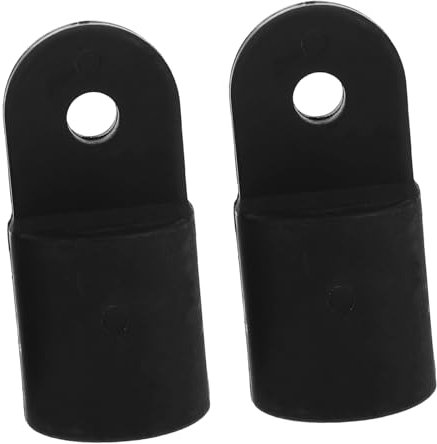 Hemobllo Deslizante Bimini 2 Piezas Negro Nylon Resistente para Embarcaciones Accesorio