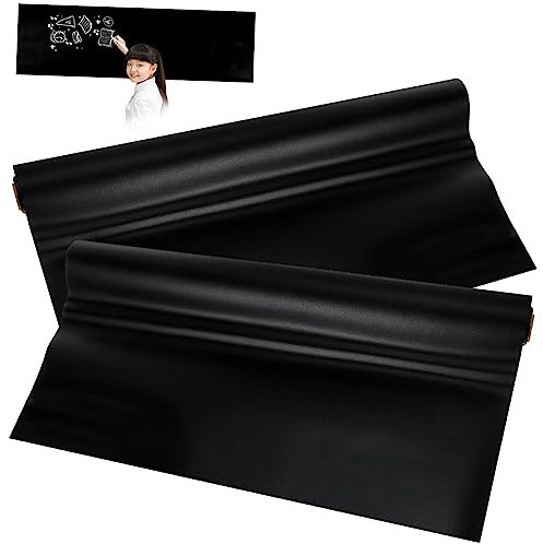 HOMSFOU 2pcs Decals Removable Adhesive Chalkboard Stickers for Home Office School Versatile Writing Space for Messages Reminders