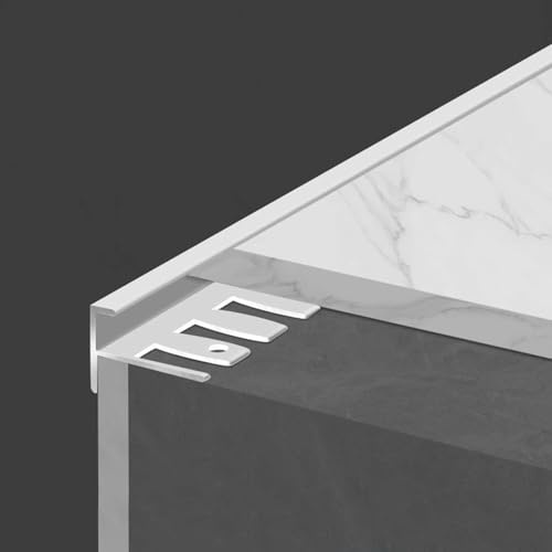 Stair Edge Profile, Bendable Metal Edging, 3pcs*0.9m Aluminum Corner Protector for Staircase & Flooring, Compatible with Laminate, Parquet & Tile Steps