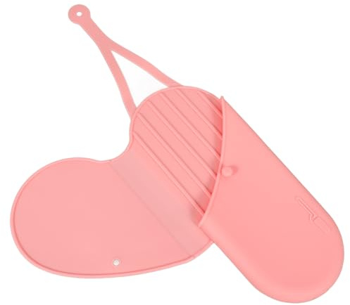 Lurrose Bolsa Portátil de Silicona Ligera y Colgante para Rizador de Pelo y Secador Diseño Simple y Protección Antiquemaduras Adecuado para Viajes y Uso en Hotel
