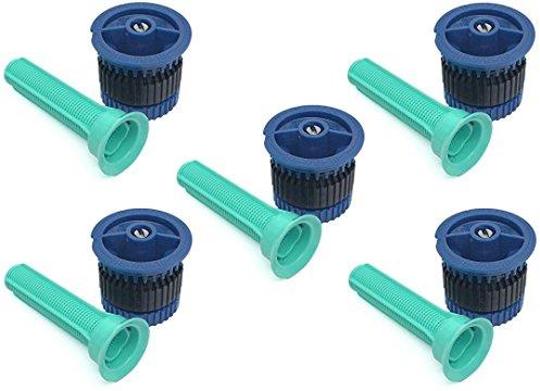Rain Bird Nozzle for he or Vans 15 Mile Remote Static Sprinkler e.g. Work Heavy Duty Black 3.3 M to 4.6 m, Water Saving, 5 pieces (10 he-van, Blue)