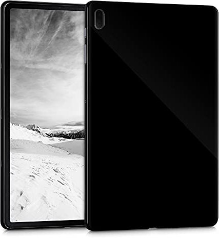 kwmobile Schutzhülle kompatibel mit Samsung Galaxy Tab S7 FE - Hülle Silikon - Tablet Cover Case Schwarz